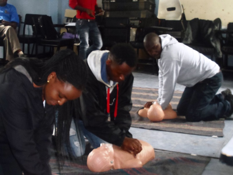 first aid training with st john's ambulance in nairobi for porridge and rice schools