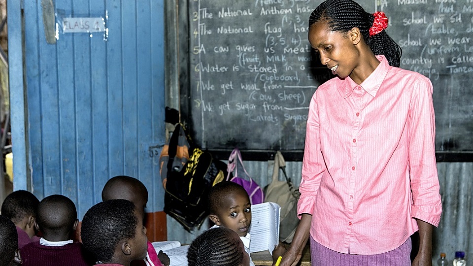 teacher Grace deputy head of Lizpal school in Ngando in the Nairobi slums